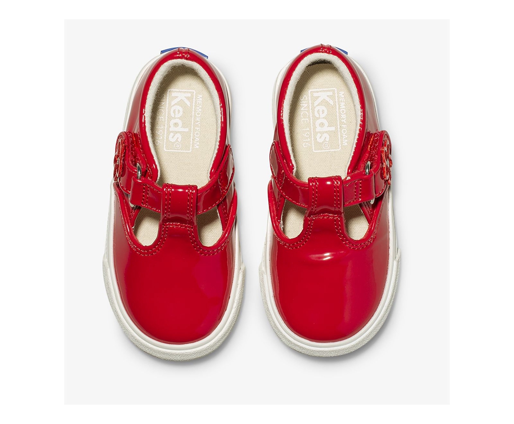 Slip Ons Keds Niños Rojas - Daphne Patent - 903-HWYFUK